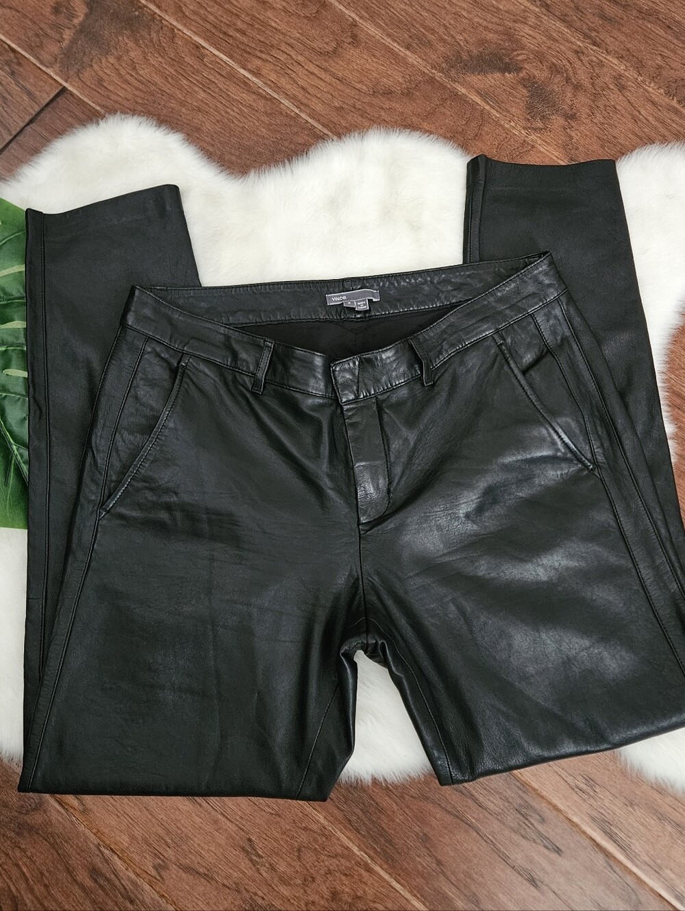 Vince Leather Pants Size 8
